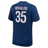 Paris Saint-Germain Lucas Beraldo 35 Domácí 2024-25 - Fotbalové Dresy (S/S)